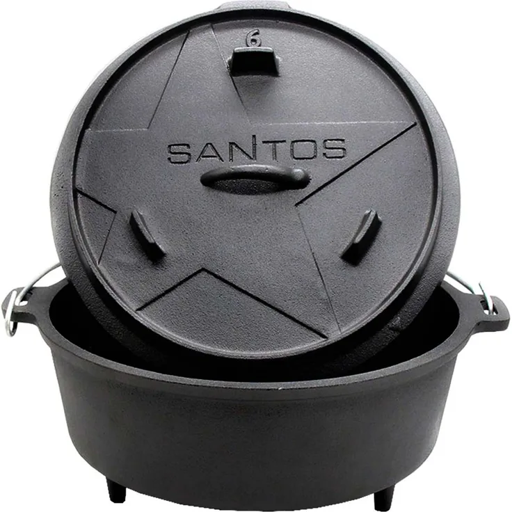 SANTOS Dutch Oven 6qt mit Füßen