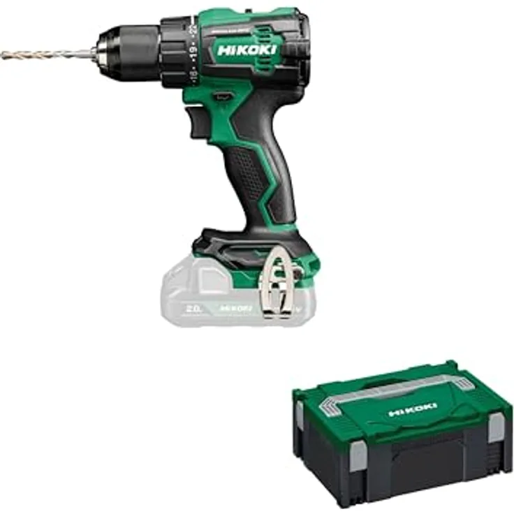 Hikoki DV18DE W2Z, 18V Akkuschrauber mit 70Nm, Brushless Motor und 22-fach verstellbare Drehmomenteinrichtung