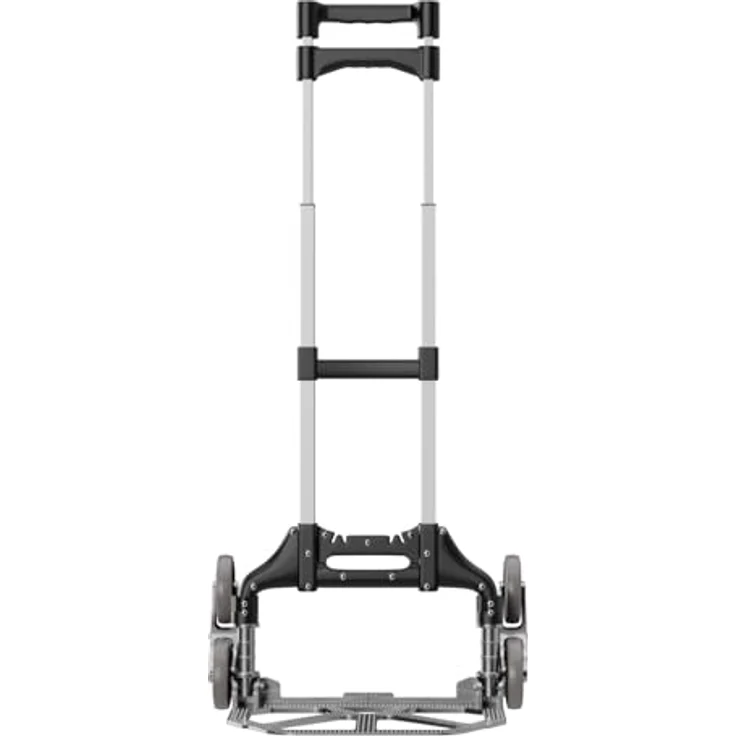 TroniTechnik Sackkarre Transportkarre klappbar, Tragfähigkeit bis 75kg, Treppensackkarre mit rutschfester Fläche, verstellbarem Griff und Spanngummiseil, 45x45x100cm – Bild 7