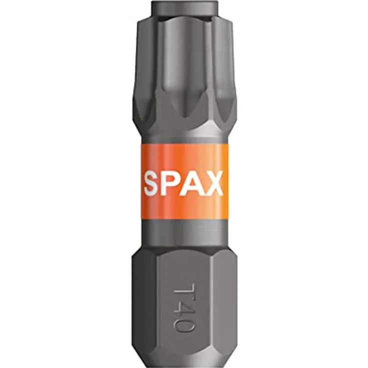 SPAX Sechsrund-Bit T 40 T-STAR plus, 25 mm, orange, 5 Stück