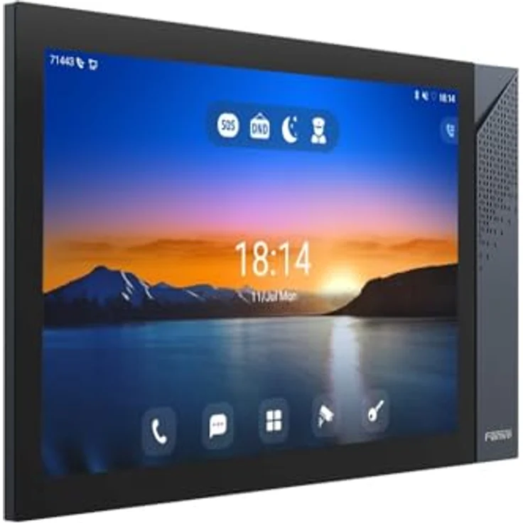 Fanvil TFE SIP Indoor Station i57A, 10,1 Zoll Farb-Touchscreen, Android 9.0, 1080P Überwachungsmonitor mit Bluetooth und WLAN – Bild 3