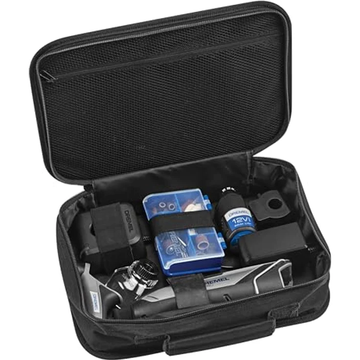 DREMEL 8240 Akku-Multischleifer, max. 35000 U/min, kabellos mit 1x Akku 2 Ah und 45 Zubehöre, grün – Bild 2