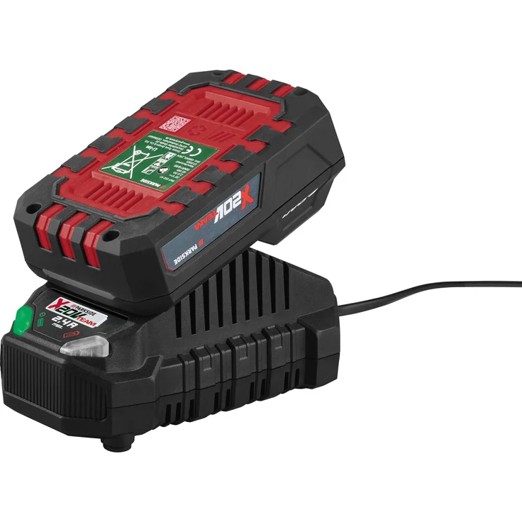 PARKSIDE® 20 V Akku »PAP 202 A1« mit LED-Zustandsanzeige und 20 V Akku-Ladegerät »PLG 20 C1«, 2,4 A Ladezeit 60 min