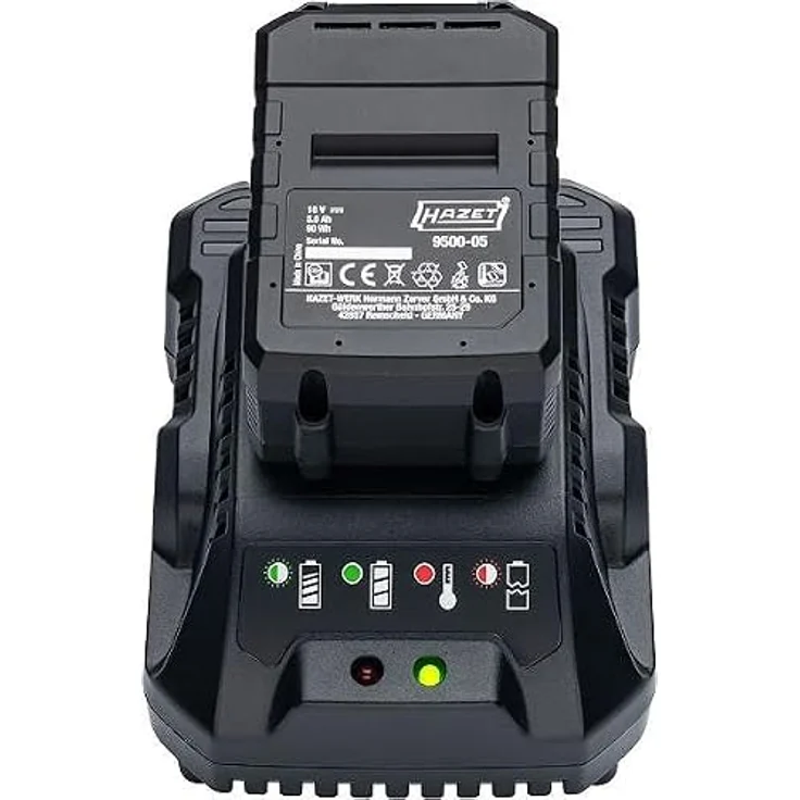 Hazet Akku-Schlagschrauber 9512-600/4, 18V 5Ah, 12,5mm (1/2 Zoll), 406 Nm, kompaktes Design mit Auto Stopp Funktion und LED-Akku Kapazitätsanzeige – Bild 6