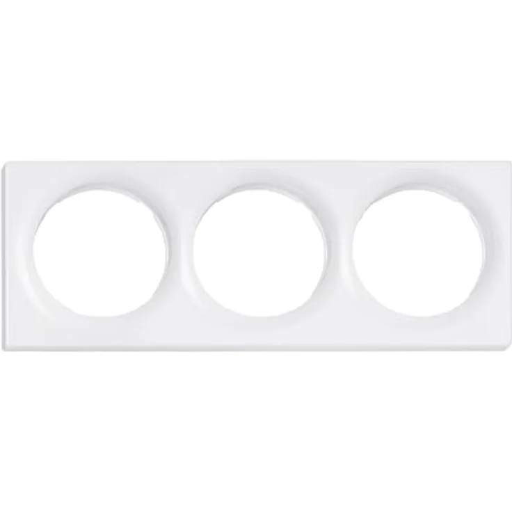 FIBARO 3-fach Abdeckplatte für Walli Line Schalter oder Steckdose, weiß, hochwertiges Material, flexible Gestaltung, ideale Qualität