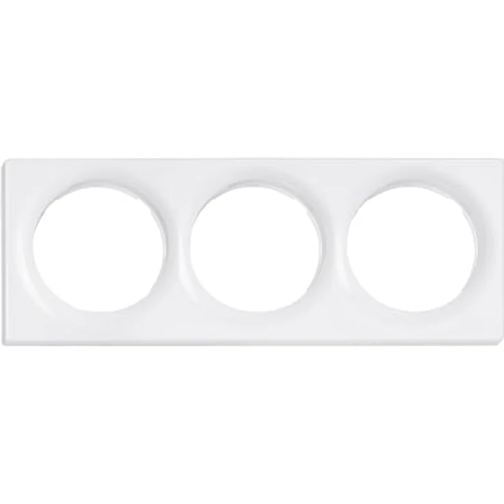 FIBARO 3-fach Abdeckplatte für Walli Line Schalter oder Steckdose, weiß, hochwertiges Material, flexible Gestaltung, ideale Qualität – Bild 1