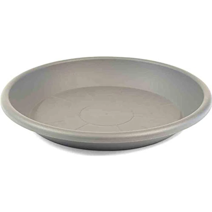 Siena Garden Untersetzer Rund zu Cilindro 35, taupe, 34 cm, UV-beständig und wetterfest, idealer Wasserspeicher – Bild 1