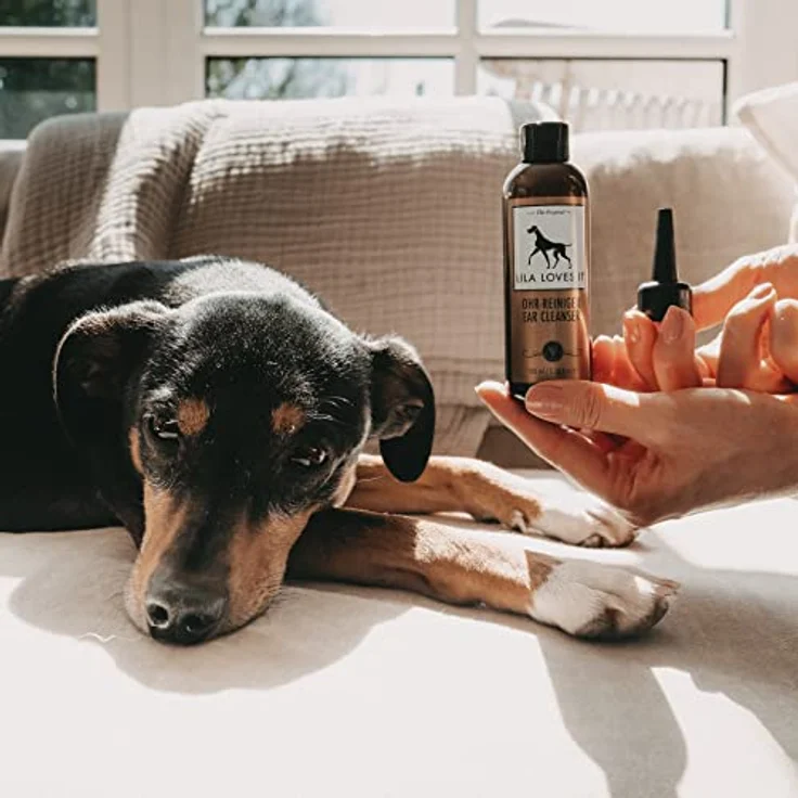 Ohrreiniger für Hunde - löst Verschmutzungen und lindert Juckreiz, mit Mikrosilber und Zink, vegan, OHR-REINIGER von LILA LOVES IT, 100 ml – Bild 4