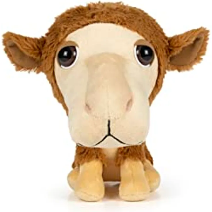 BEMIRO Tierkuscheltier Big Headz Kamel Plüschtier - ca. 21 cm, süße Kunststoffaugen, kuschelig weiches Plüsch - Preisvergleich