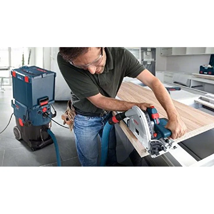 Bosch Professional Nass-/Trockensauger GAS 35 M AFC, Staubklasse M, automatische Filterreinigung, 1380W, 254 mbar, blau – Bild 4