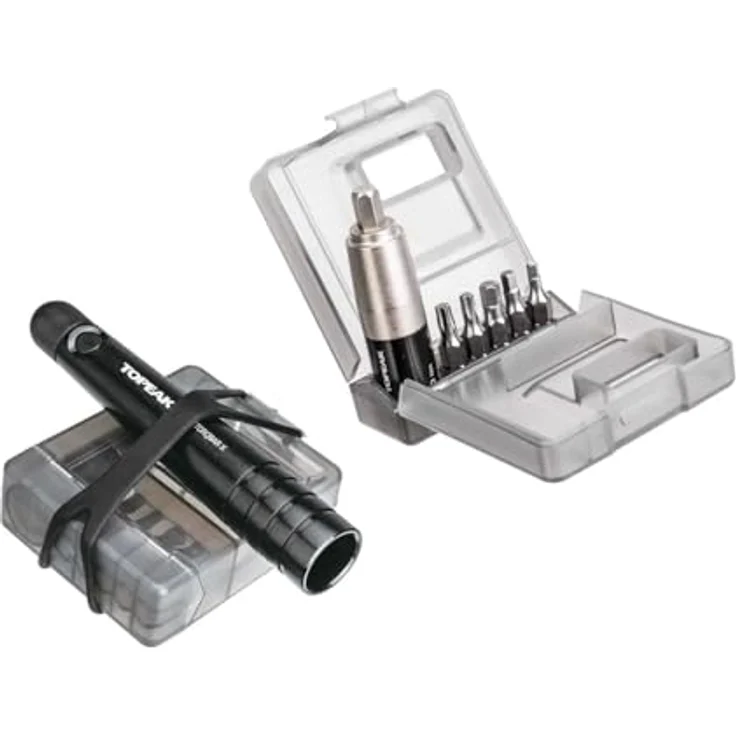 Topeak Nano TorqBar X, Drehmomentschlüssel mit einstellbarem Drehmomentbereich von 2 bis 6 Nm, inkl. 5 Bits und Transportcase – Bild 4
