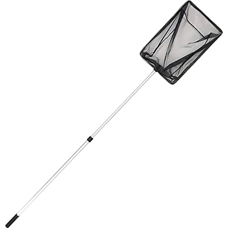 JBL Teichkescher M grob, Grobmaschiges Fangnetz (50 x 43 cm), 160 cm Teleskopstiel – Bild 2