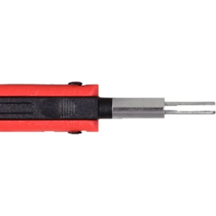 KSTOOLS Kabel-Entriegelungswerkzeug für Rundstecker/Rundsteckhülsen, fachgerechte Entriegelung für 2,5mm Kontakte, aus Federbandstahl, Länge 138mm