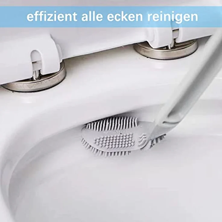 GolfBrush Hygienische Gummi Toilettenbürste Klobürste WC Bürste Toiletten Garnitur Bürstengarnitur Silikon - Preisvergleich – Bild 3