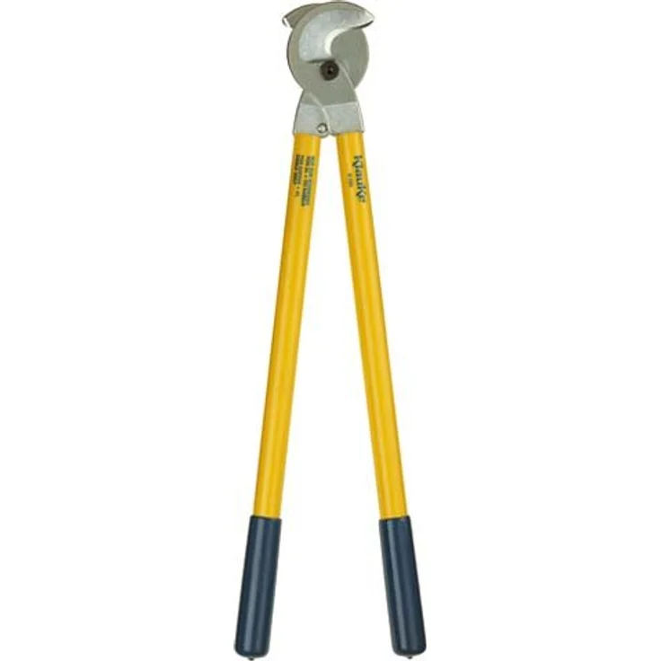 Klauke K130 Kabelschere, abisoliertechnik für Alu- und Kupferkabel bis 30mm, mit flachen Schneidmessern und angerauhten Handgriffen – Bild 2