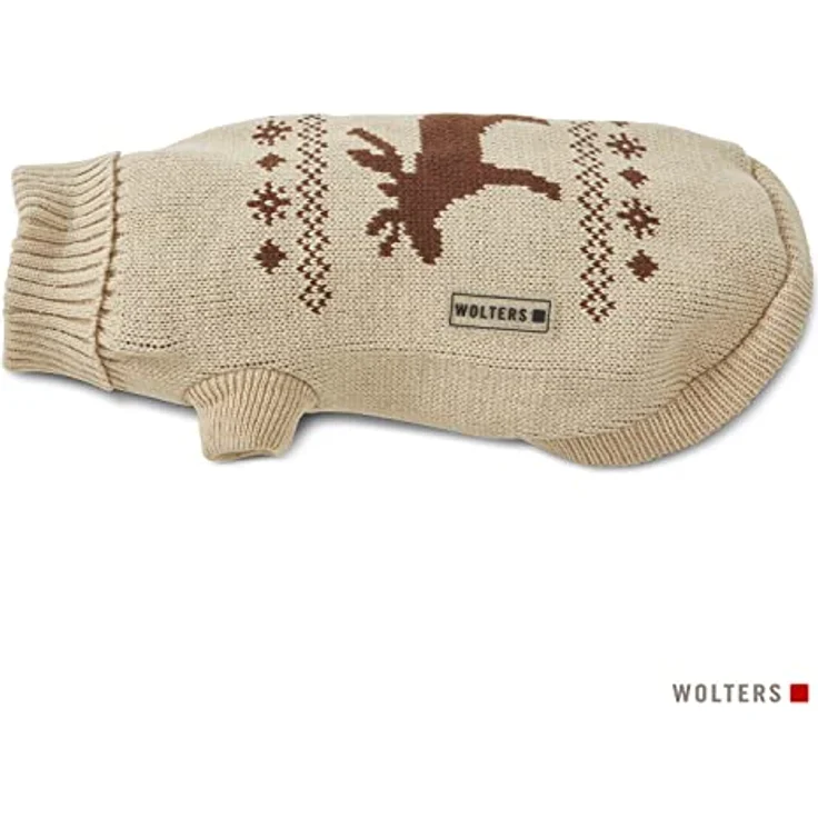 WOLTERS Strickpullover ELCH sehr warm!!, Farbe:beige-braun;Länge:25 cm – Bild 2