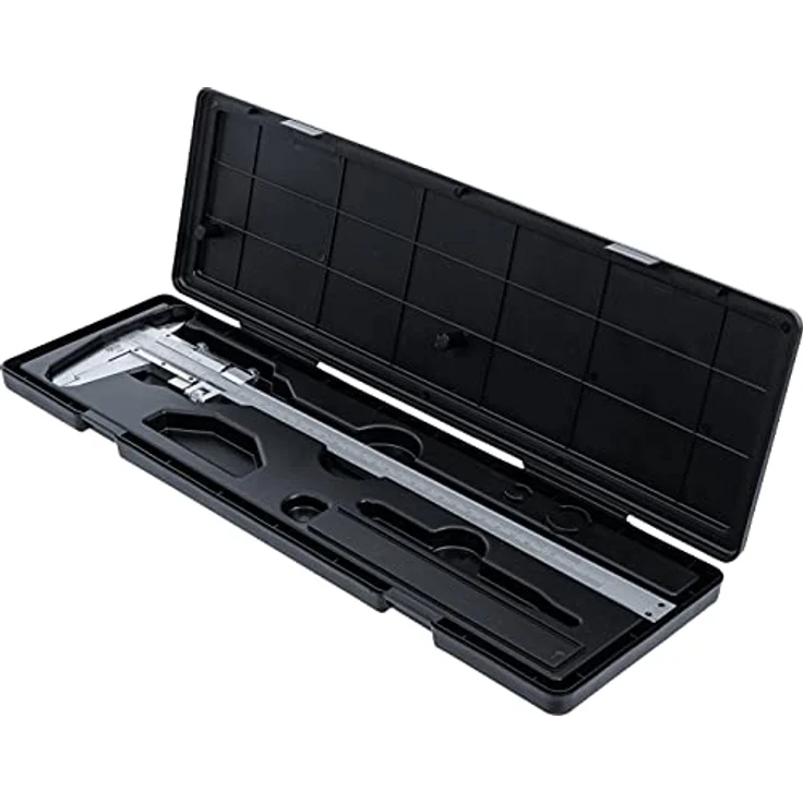 BGS Präzisions-Messschieber 0-300 mm mit mm + Zoll | Nonius 1/20 mm | inkl. Kunststoff-Kassette, Extra großer Messbereich 300 mm, Messgenauigkeit +/- 0,05 mm – Bild 4
