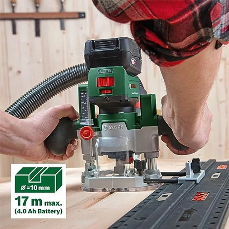 Bosch Home & Garden Oberfräse Bosch Home and Garden Oberfräsen-Taucheinheit 1600A02RD7 AdvancedTrimR, Tiefeneinstellung, Parallelführung, Staubarmes Arbeiten, 18V POWER FOR ALL Alliance – Bild 4