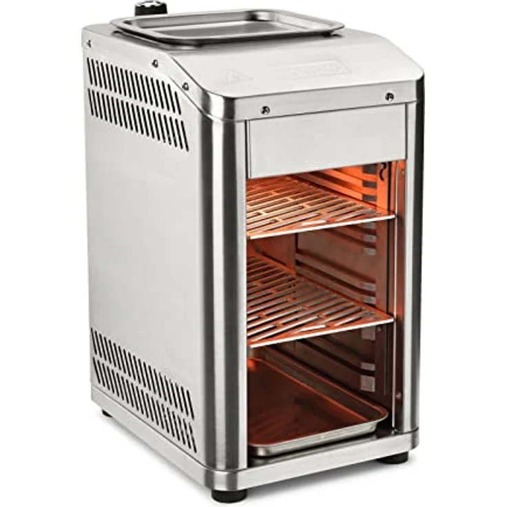 TAINO Design Oberhitzegrill Gas Steakgrill 800 Grad Hochleistungsgrill Edelstahl Silber – Bild 2