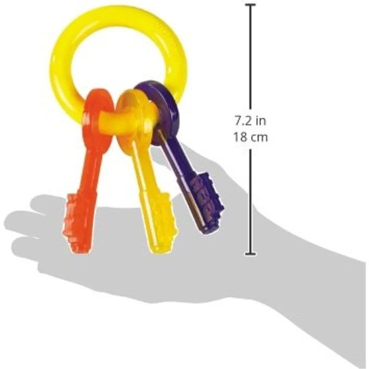 Nylabone Puppy Welpen Beißring Schlüsselbund Speck-Geschmack – Bild 3