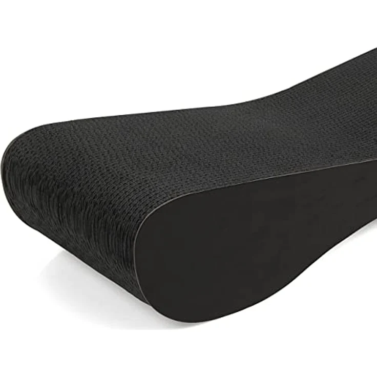 CanadianCat Company | Kratzbrett Satellite 2.0 - Black Edition - gemasert - Kratzpappe in schwarz | ca. 76 x 24 x 15 cm – Bild 5