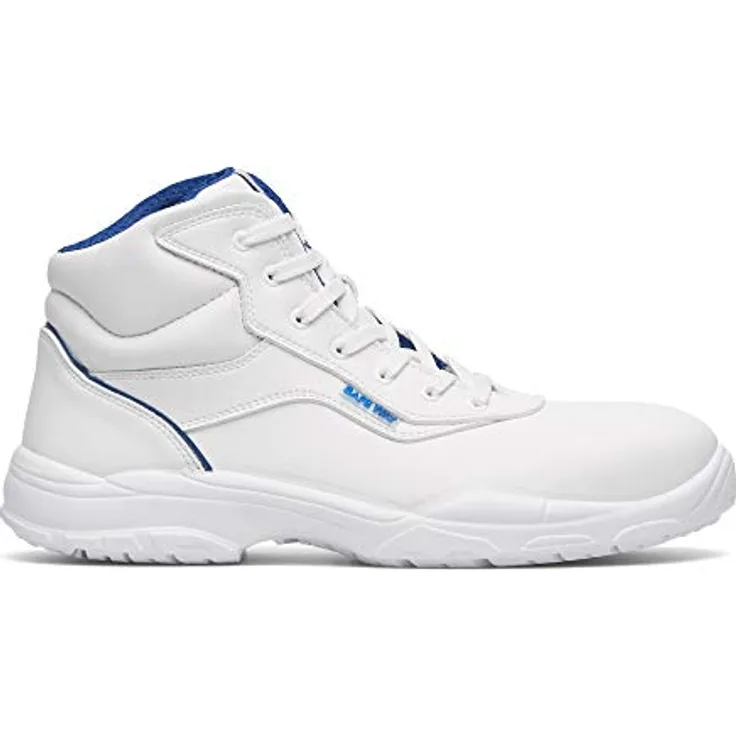 Exena Safeway Pearl Sicherheits-Stiefel S2 SRC, atmungsaktiv und wasserabweisend, weiß, Größe 45
