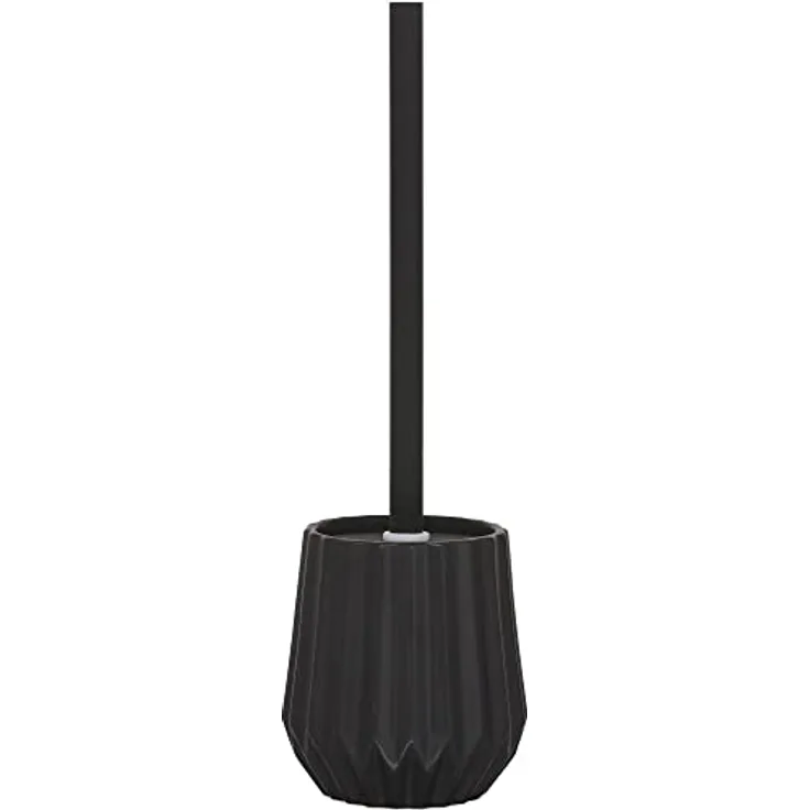 Sealskin Toilettenbürste Arte, WC-Garnitur aus natürlichem Porzellan, Farbe: Schwarz