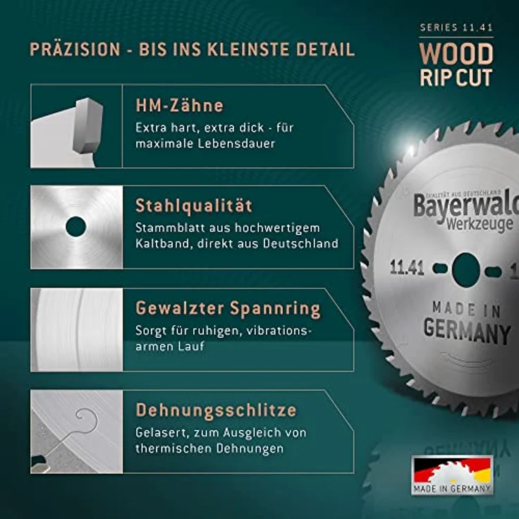 Bayerwald HM Kreissägeblatt - 550 x 4.0 x 30 Z=36 LFZ – Bild 6