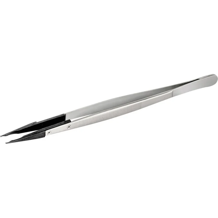 Kern 315-248 Pinzette, gerade Edelstahl-Pinzette mit 225 mm Länge, silber finishes