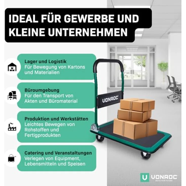 Transportwagen – Klappbar – Traglast max. 150 kg – Bild 7