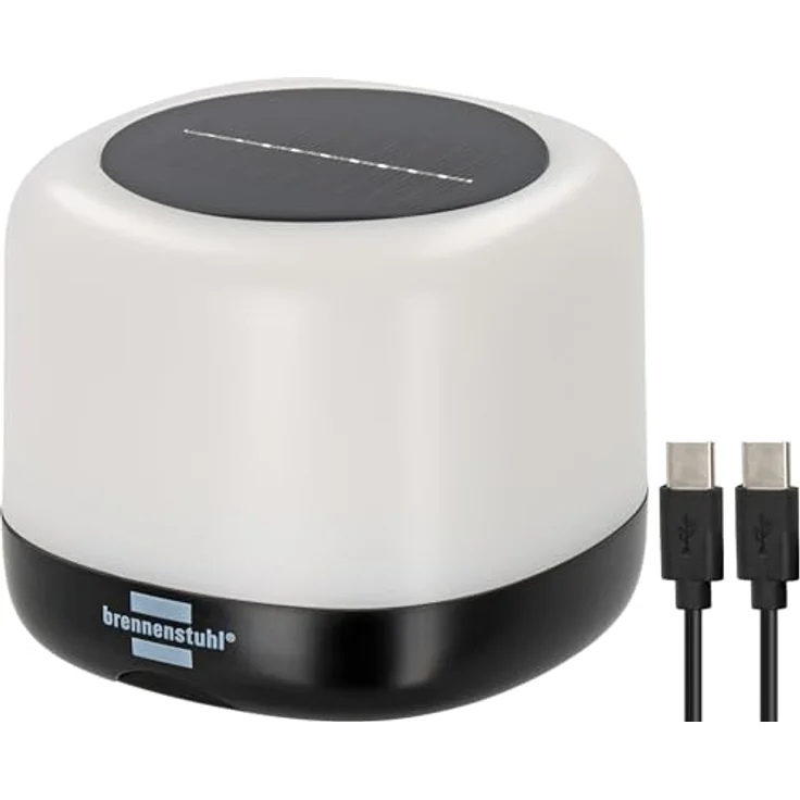 Brennenstuhl Akku Solar LED Outdoor Leuchte GL 400 AS (400lm, bis zu 45h Leuchtdauer, Powerbank, USB C Ladekabel) – Bild 1