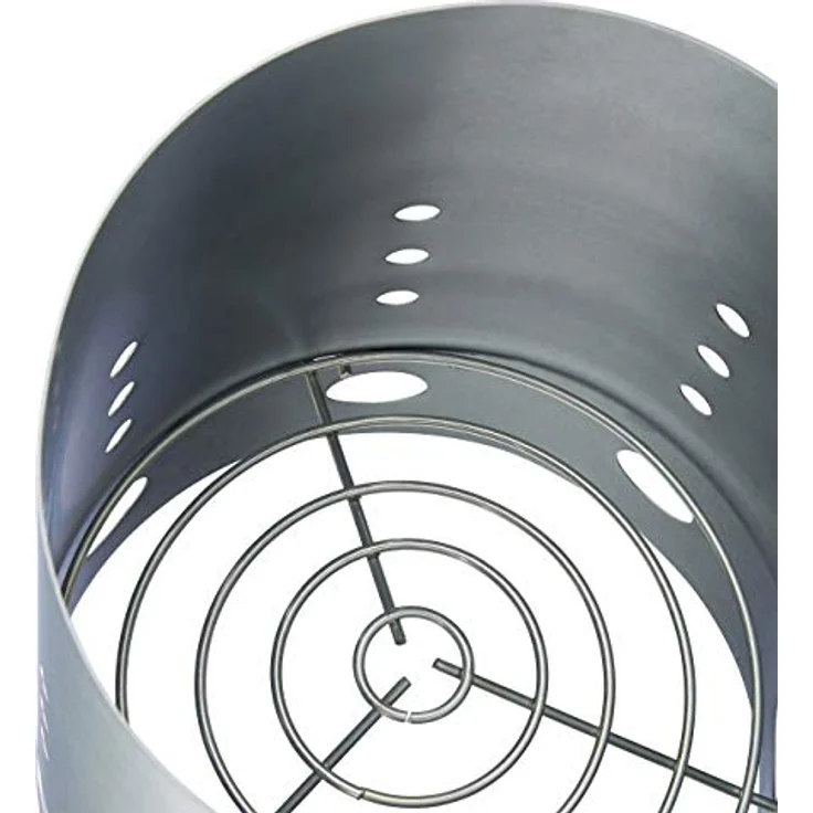 Relaxdays XL Anzündkamin, aus Stahl, Grillkohleanzünder für BBQ, Kamin, Grills, HxD: 30 x 19 cm, Grillstarter, silber – Bild 5