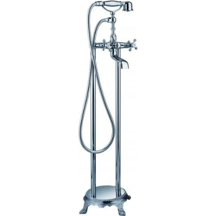 Bernstein Standarmatur freistehend Wannenarmatur 1414, hochwertige Keramik-Kartusche, austauschbar, geräuscharm, einfache Montage, DIN-Anschlüsse – Bild 2