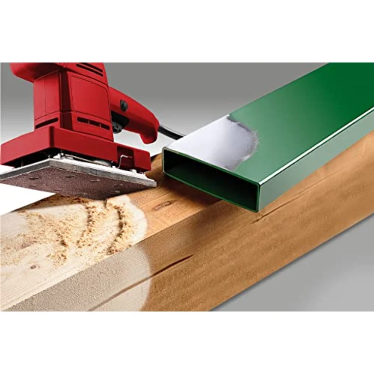 kwb Quick-Stick Schleifpapier – für Schwing-Schleifer K 40, K 80, K 120, K 180 für Holz und Metall, 93 mm x 230 mm, Korund, gelocht Typ-A (30 Stk.) – Bild 3