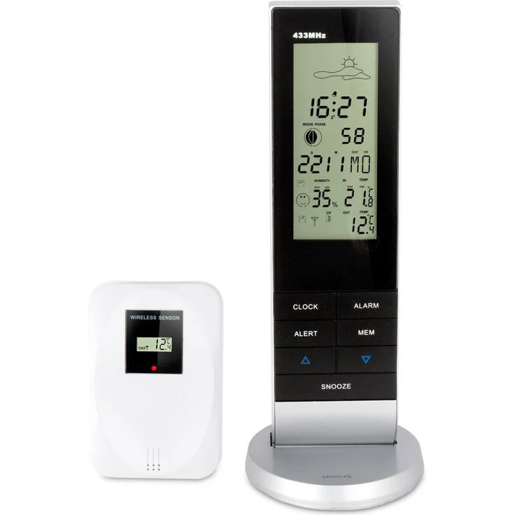 Alecto Ws-1150, Wetterstation mit Funktechnologie, Weiss