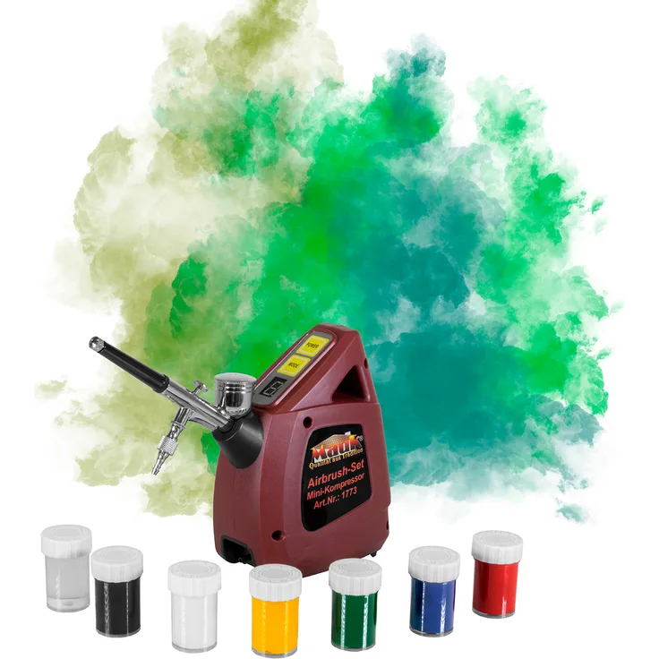 Mauk Airbrush Set Mini Double Action inkl. Tragetasche und Zubehör