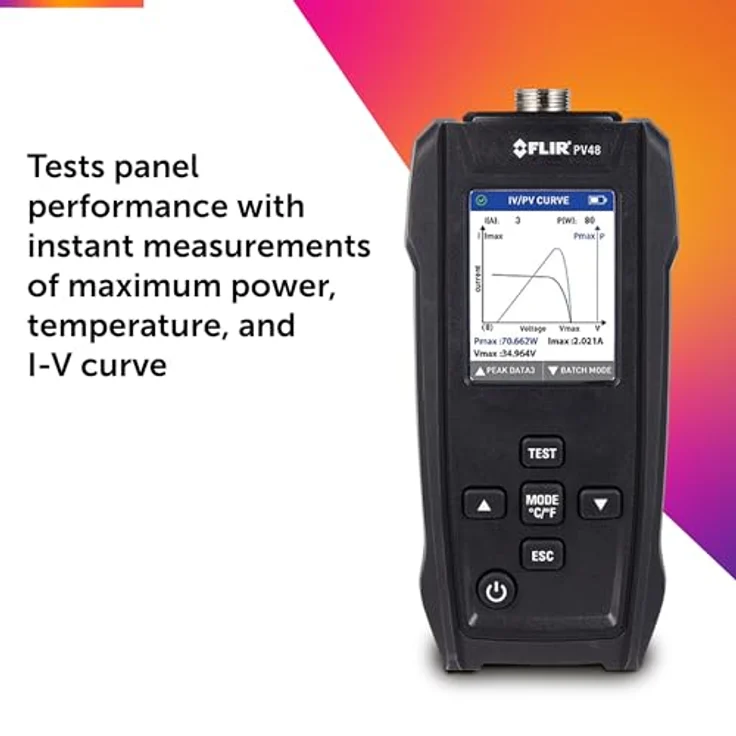 FLIR PV78, Solarstrahlungs- und Temperaturmessgerät mit Neigungssensor, kabellose METERLiNK-Konnektivität, kompakt – Bild 3