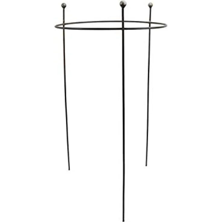 Hirsch Terracotta Staudenhalter BODO Kugel rund Ø 50 cm Höhe 116 cm Vollmaterial stabil Rankhilfe Pflanzenstütze – Bild 1