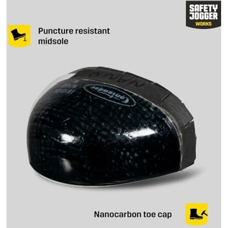 Safety Jogger MODULO S3S MID TLS, veganer Sicherheitsschuh mit ESD-Zertifizierung, rutschfest, durchtrittsicher, Nano Carbon Zehenschutz, TLS-Verschluss – Bild 4