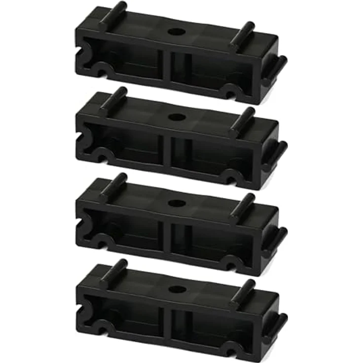 HAF PVC Distanzstück für Rohrschelle 50mm, 4er Set, schwarzes Abstandshalter für Rohrklemmen mit hoher Witterungsbeständigkeit – Bild 1