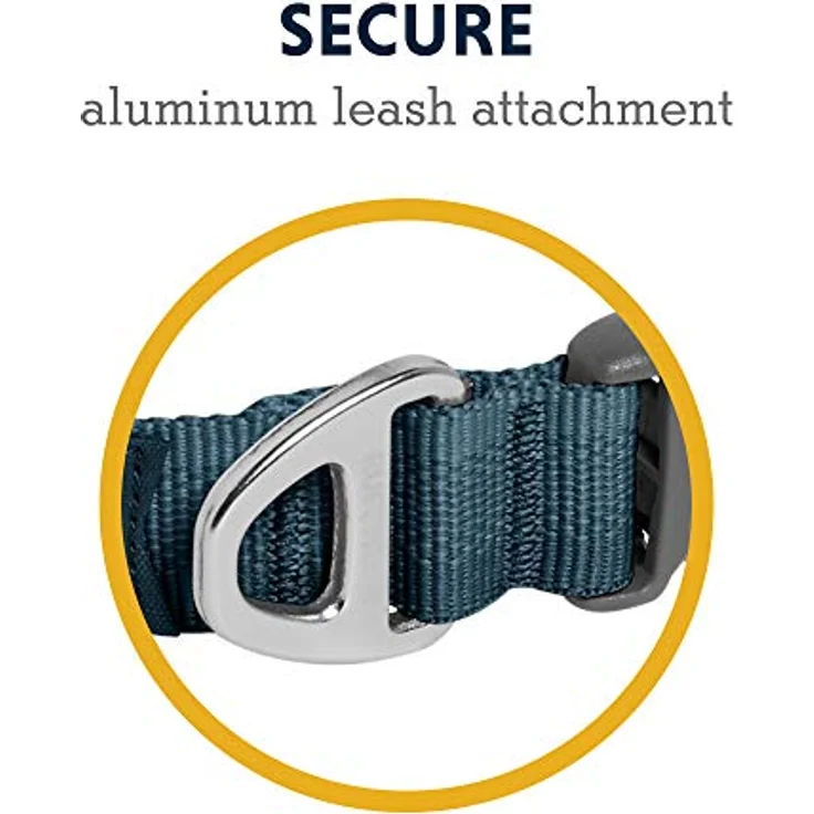 RUFFWEAR Front Range Hundehalsband, Robustes Tubelok-Gewebe, Aluminium-Leinenbefestigung & Schnalle, Helles, Stilvolles & Langlebiges Halsband für den Alltag, Blue Moon (Größe L, 51-56cm) – Bild 5