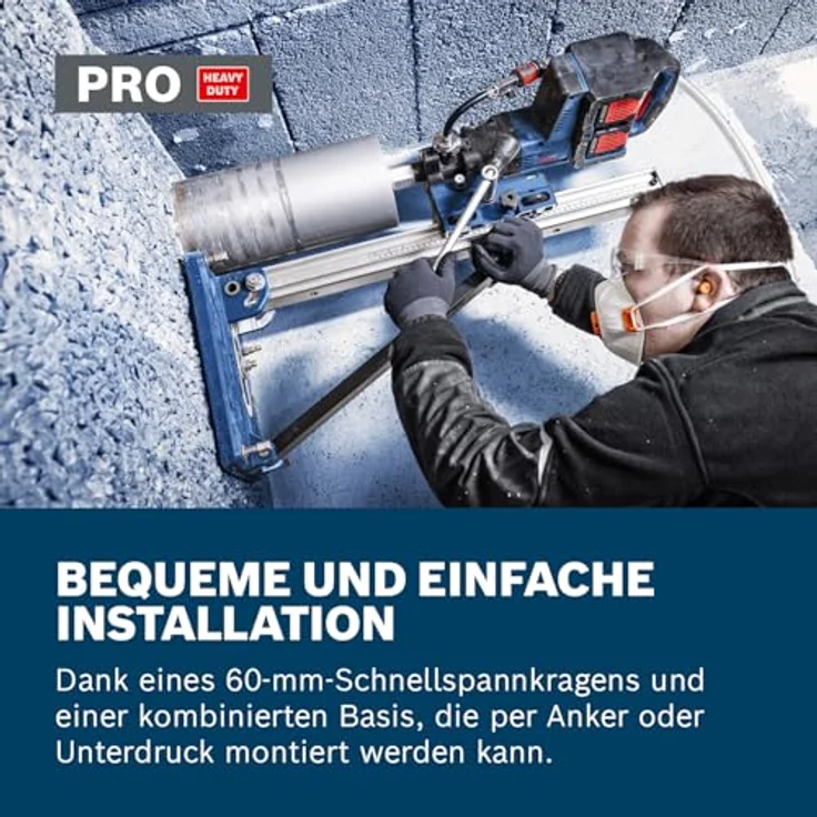 Bosch Professional GCR 180, Diamantbohrständer mit Aluminium-Säule, 45° Drehgelenk und 60-mm Schnellspannfutter – Bild 3