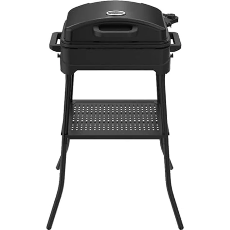 SEVERIN PG 8598, Elektrischer Outdoor BBQ Grill mit Stand und Hitzebeständigem Deckel, 45 x 30 cm Grillfläche, Kratzfeste keramische Beschichtung, Integriertes Thermostat – Bild 2