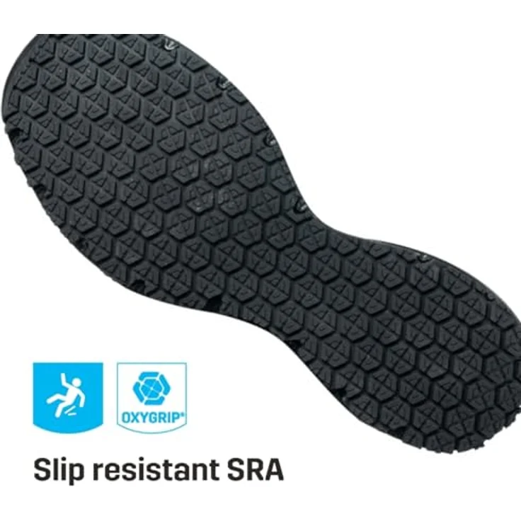 Oxypas Superlight Sneaker Maud, ultraleichter Arbeitsschuh mit rutschfester Sohle und atmungsaktivem 3D-Material, schwarz – Bild 2