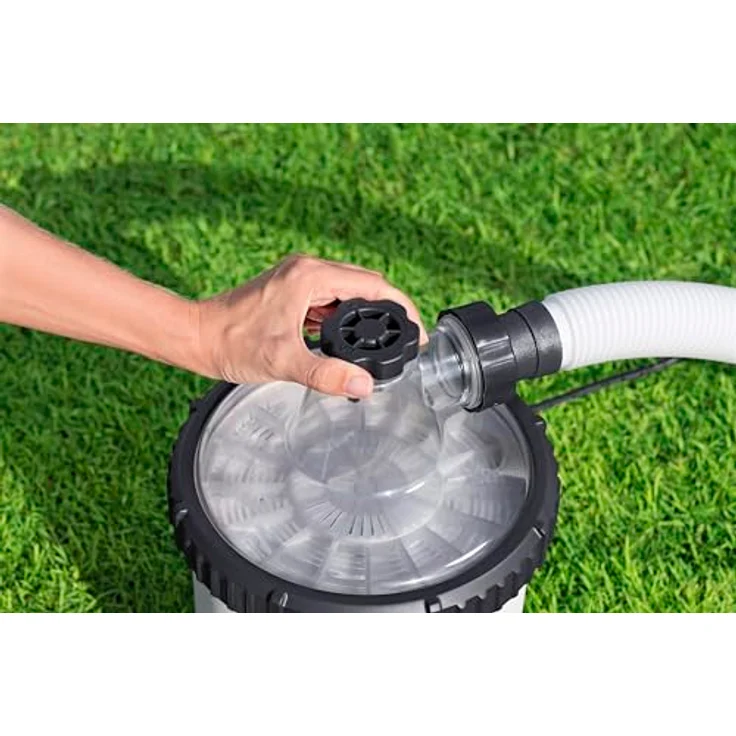 Bestway Filterpumpe 58386, Poolfilterpumpe mit 3028 l/h Leistung, für Becken 1100-17400 l, Kartuschenfilter Typ II – Bild 5