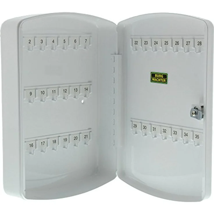 BURG-WÄCHTER Schlüsselbox, 35 Haken, Stahlblech, Höhe: 330 mm, KB 35 W, Weiß – Bild 3