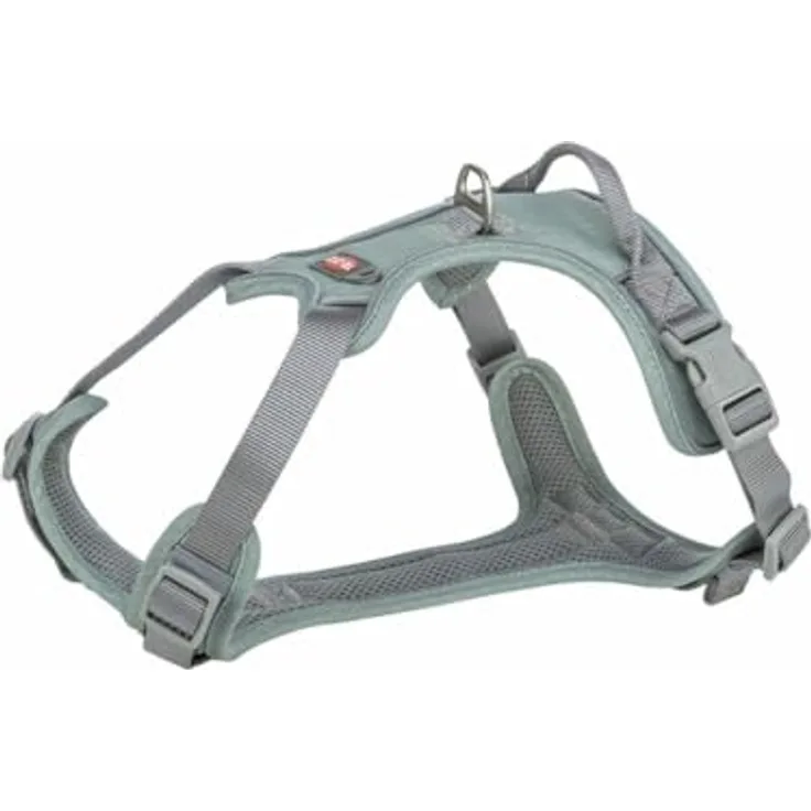 TRIXIE Hunde-Geschirr Premium Active Geschirr salbei mit reflektierenden Paspeln