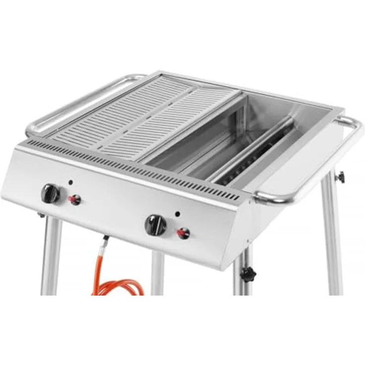 HENDI Gasgrill Xantos, 9,5kW, 770x710x(H)870mm, Edelstahl – Bild 5