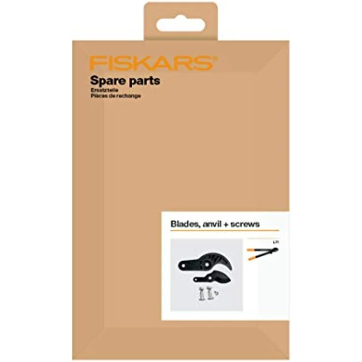 Original Ersatz-Klinge, Amboss und Schrauben für Fiskars PowerGear Amboss Getriebeastschere L71, Schwarz, 1026290 – Bild 3