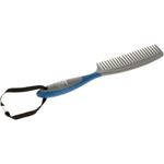 Kerbl Fellkamm Mähnen- und Schweifkamm blau 32745, (1-tlg) - Stabiler Kamm in Pocket Size für einfache Entwirrung von Verfilzungen